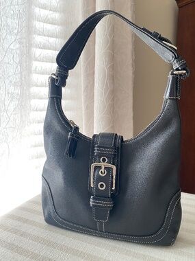 COACH Y2K Shoulder Bag w/ Buckles